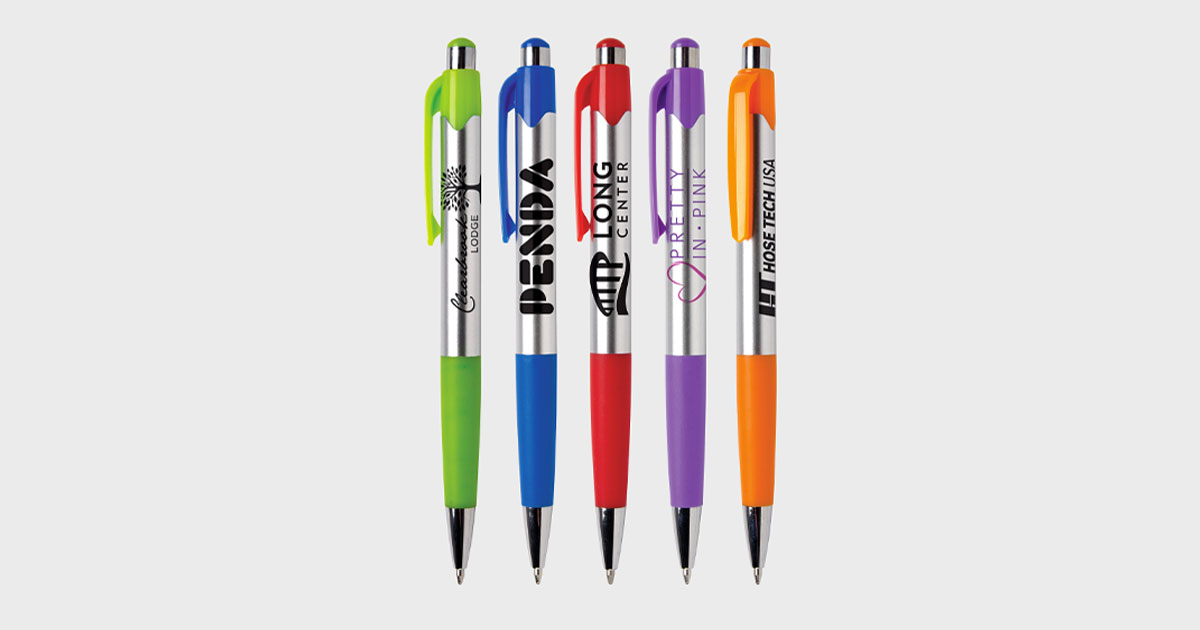 Mardi Gras® Chrome Pen - Hub