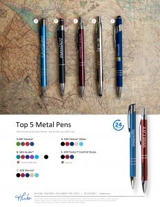 Top 5 Metal Pens Flyer (Hub branded)