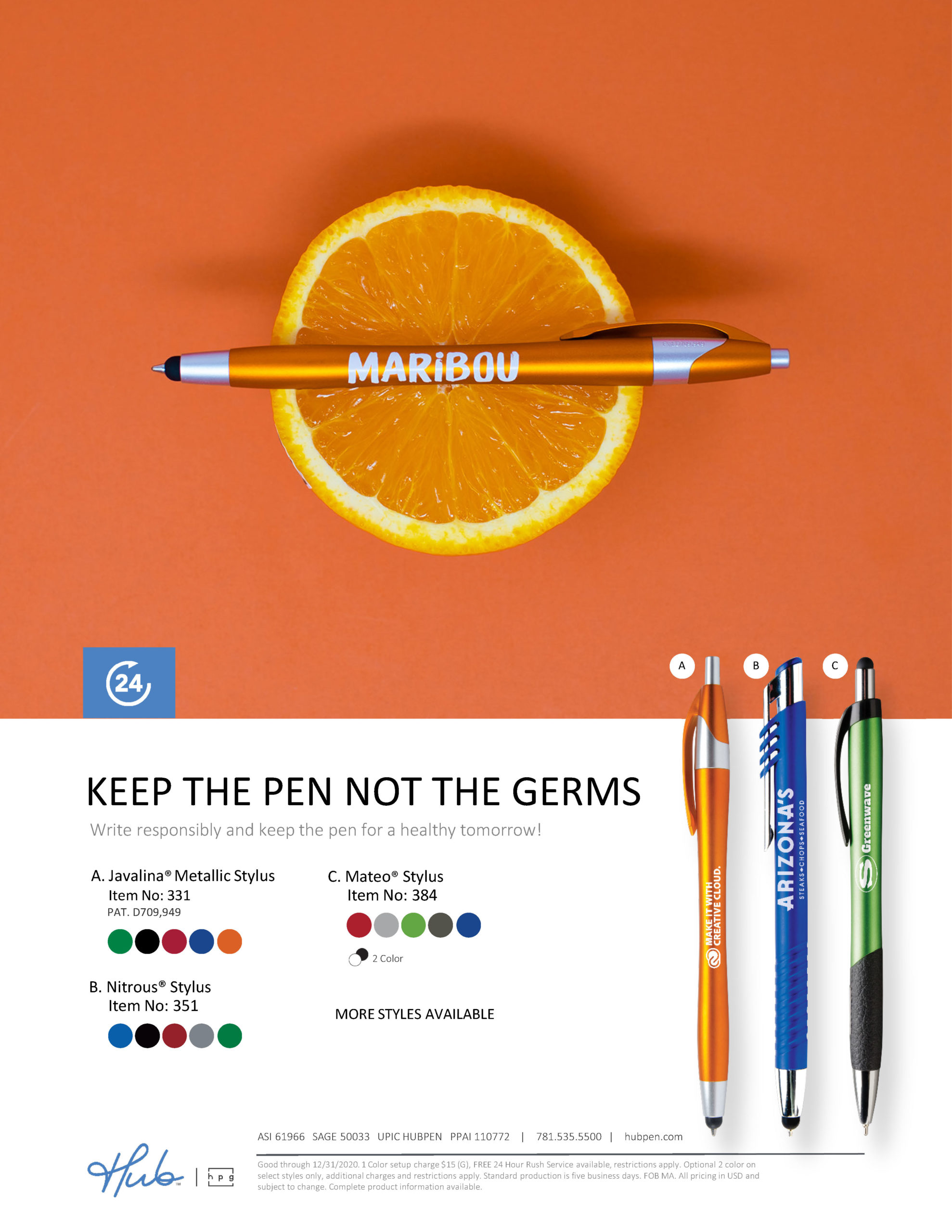 Keep the pen not the germs