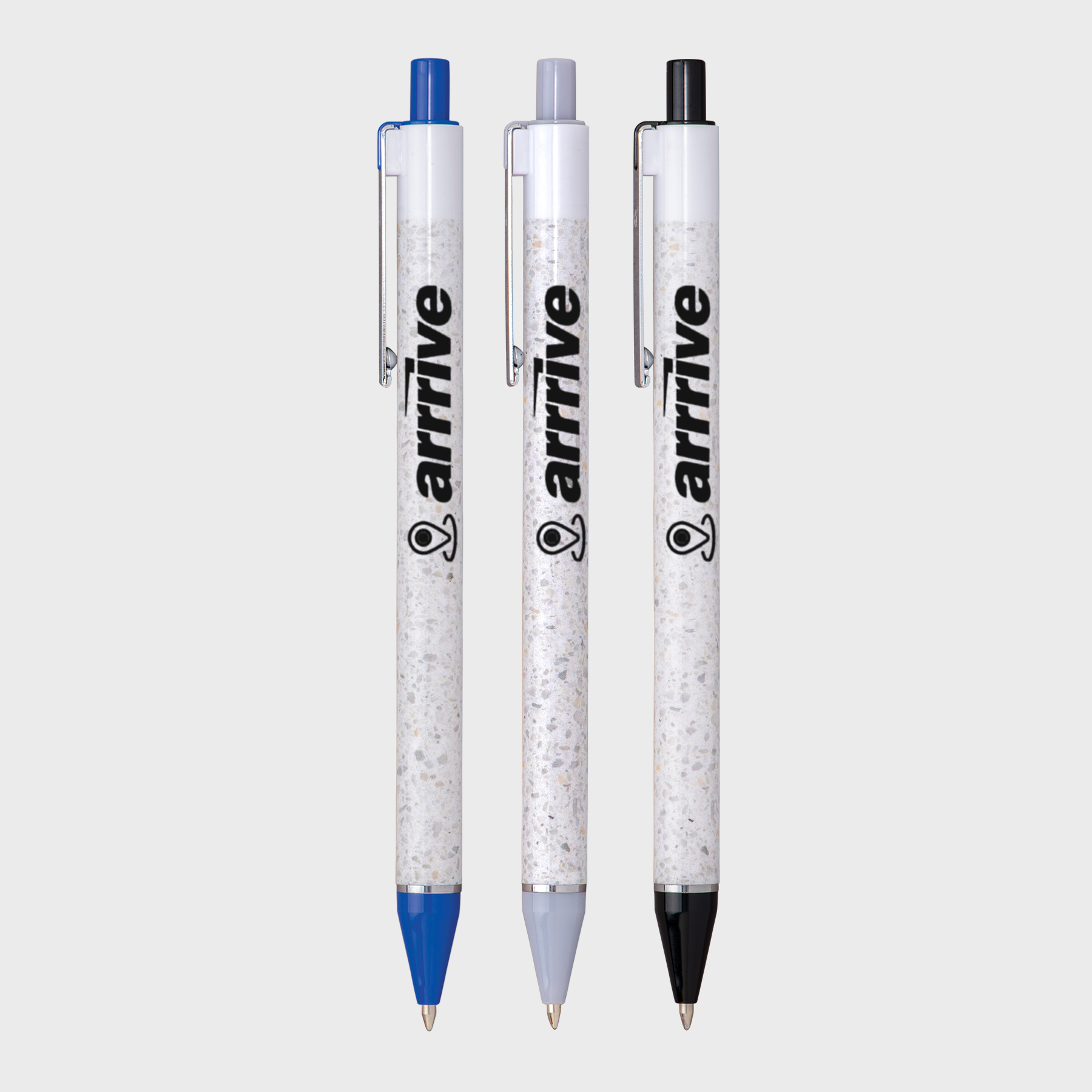 Hub Pens Blue Xact Chrome Fine Point Pen